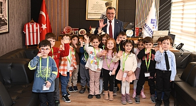 Miniklerden Başkan Hakan Şehirli’ye Anlamlı Ziyaret