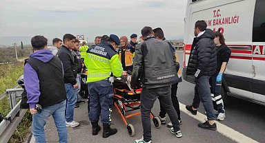 Otobanda feci motosiklet kazası