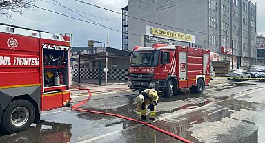 Sultanbeyli'de iş yeri yangını: Alevler kontrol altına alındı