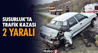 Susurluk'ta Trafik Kazası - 2 Yaralı