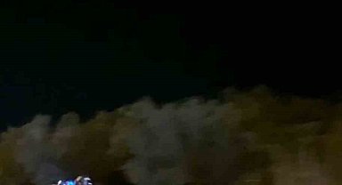 Tek teker üstünde tehlikeli yolculuk kamerada