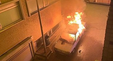 Tofaş Şahin alev alev yandı