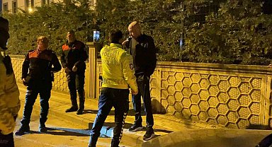 Uygulamadan kaçan alkollü sürücüden polislere: "Amerikan polisi misiniz?"