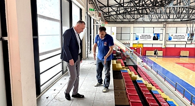 Adem Özalp, Havran’daki Spor Tesislerinde Devam Eden Çalışmaları Yerinde İnceledi