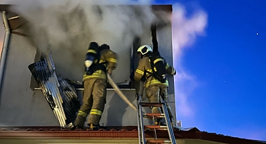 Ayvalık Alibey Adası'nda Korkutan Yangın