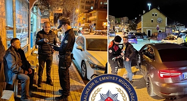 Balıkesir Genelinde Huzur Uygulaması: Aranan Şahıslar ve Ruhsatsız Silahlar Yakalandı