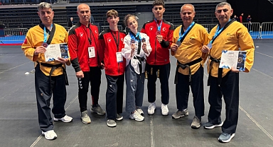 Balıkesirli Taekwondo Sporcuları Avrupa Poomsae Şampiyonası’ndan Madalyalarla Döndü