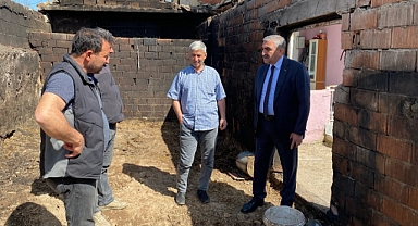 Balya Belediye Başkanı Orhan Gaga, Narlı Mahallesi’ni Ziyaret Etti: Yangın Sonrası Geçmiş Olsun Dilekleri İletildi