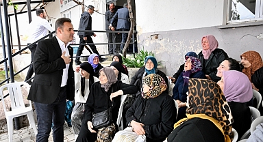 Başkan Ahmet Akın Büyükpınar Mahallesi'nde Hayra Katıldı: 