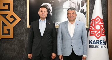 Başkan Ahmet Akın'dan Karesi Belediyesi'ne Ziyaret