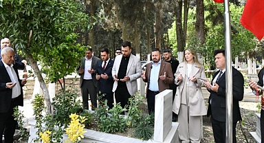 Başkan Mehmet Aydemir ve Milletvekili Ali Taylan Öztaylan’dan Halalca’da Kabristan Ziyaret