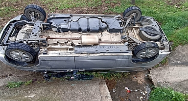 Havran’da Feci Kaza: Araç Takla Attı