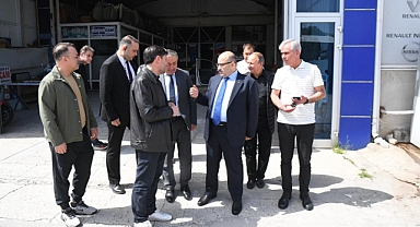 Vali İsmail Ustaoğlu, Balıkesir Küçük Sanayi Sitesi'nde Esnafla Buluştu