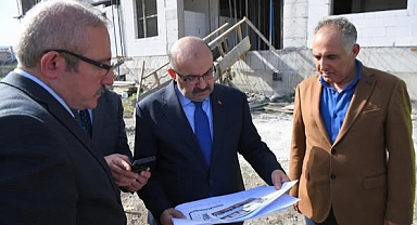 Vali İsmail Ustaoğlu, Karesi Hükümet Konağı İnşaatında Son Durumu Yerinde İnceledi