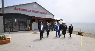 Vali İsmail Ustaoğlu’ndan Altınoluk Öğretmenevi’ne Ziyaret: Tesisin Durumu Yerinde Değerlendirildi
