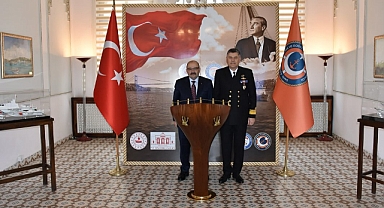 Vali İsmail Ustaoğlu’ndan Sahil Güvenlik Bölge Komutanı Tugamiral Serkan Tezel’e Ziyaret