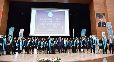 Balıkesir Üniversitesi Hukuk Fakültesi İlk Mezunlarını Verdi