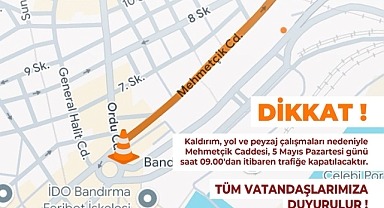 Bandırma’da Mehmetçik Caddesi Yenileniyor: Yol ve Peyzaj Çalışmaları Başlıyor