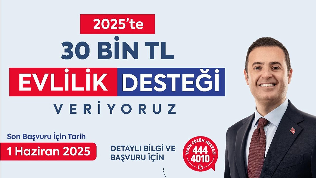 Başkan Akın’dan Yeni Evleneceklere 30 Bin TL Maddi Destek