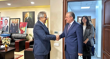 Başkan Dursun Mirza İller Bankası Yetkililerini Belediyede Ağırladı