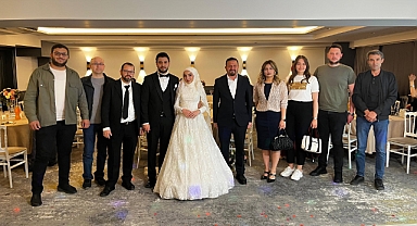 Başkan Mehmet Aydemir Genç Çiftin Mutluluğuna Ortak Oldu