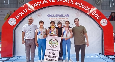 Havran Remzi Molvalioğlu Ortaokulu’ndan Artistik Cimnastikte Türkiye Şampiyonluğu