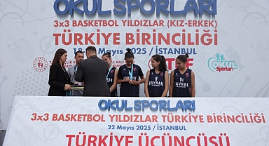Havran Sekiz Eylül Ortaokulu, Türkiye 3x3 Basketbol Şampiyonası’nda Üçüncülük Elde Etti
