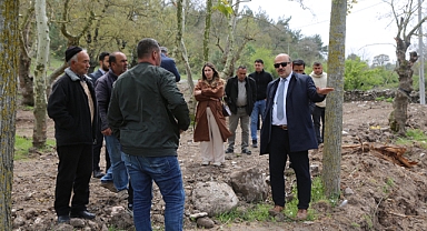 İvrindi Belediye Başkanı Önder Lapanta, Büyükfındık Mahallesi’nde Mesire Alanı Projesini İnceledi