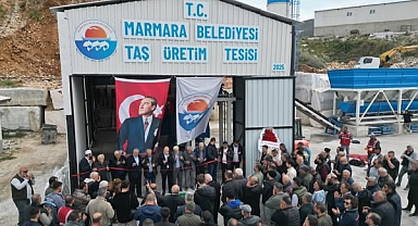 Marmara Adalar Belediyesi’nden Yerli Üretim Hamlesi: Parke Taşı Artık Kendi Tesisinde Üretiliyor