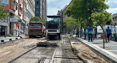Mehmetçik Caddesi'nde Yenileme Çalışmalarında Sona Yaklaşıldı
