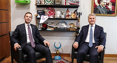 Milletvekili Mustafa Canbey, Başkan Ahmet Akın’ı TBMM’de Ağırladı