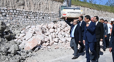 Vali İsmail Ustaoğlu, Balıkesir-Kepsut Yolu Çalışmalarını Yerinde İnceledi