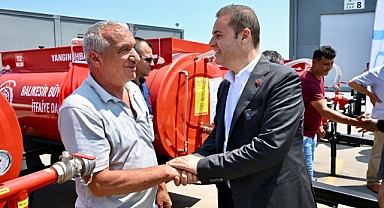 Balıkesir’de Kırsala Yangın Güvencesi: 31 Mahalleye Traktöre Monteli Tanker Desteği