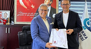 Başkan Dursun Mirza’dan Karate Federasyonu Balıkesir İl Temsilcisi Levent Karaçay’a Tebrik Ziyareti