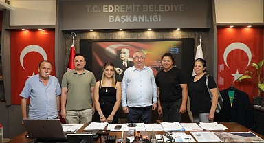 Başkan Mehmet Ertaş, Türkiye Derecesi Alan Edremitli Sporcuları Ağırladı