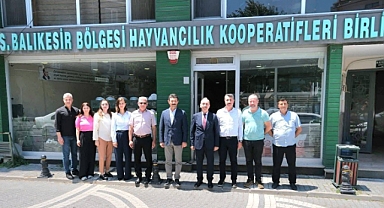 İl Tarım Müdürü Dr. Hüseyin Düzgün'den Hayvancılık Kooperatifleri Birliği'ne Hayırlı Olsun Ziyareti