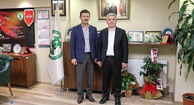 Mustafa Canbey’den Kooperatif Başkanlığına Seçilen Faruk Özen’e Ziyaret