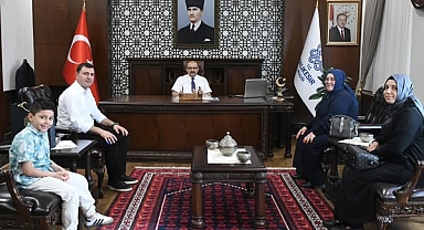 Şehit Uzman Çavuş Soner Fazlıoğlu’nun Ailesinden Vali Ustaoğlu’na Ziyaret