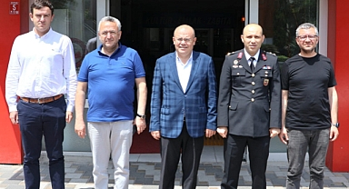 Susurluk’ta Veda Ziyareti: Kaymakam Köken ve Komutan Kurt’tan Başkan Semizel’e Anlamlı Uğurlama