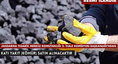JANDARMA TEDARİK MERKEZ KOMUTANLIĞI 2. İHALE KOMİSYON BAŞKANLIĞI'NDAN