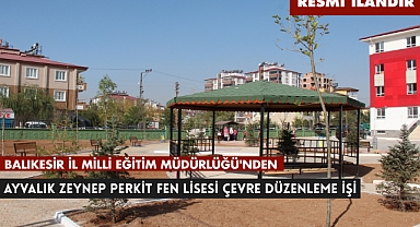 BALIKESİR İL MİLLİ EĞİTİM MÜDÜRLÜĞÜ'NDEN