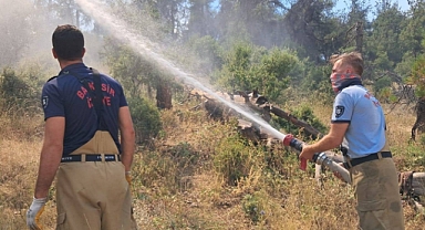 Balıkesir İtfaiyesi Bursa’daki Alevlere Müdahalede Görev Başında