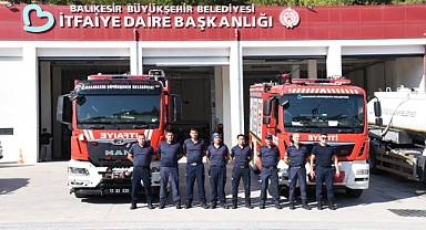 Balıkesir İtfaiyesi Sakarya’daki Alevlerle Mücadelede Görev Başında
