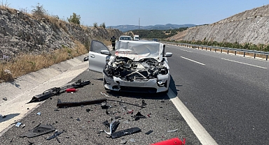 Balıkesir İzmir-İstanbul Otoyolu’nda Çift Taraflı Trafik Kazası