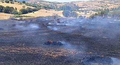 Balıkesir Sındırgı İlçesinde Ot Yangını, Orman Ekiplerinin Yardımıyla Kısa Sürede Söndürüldü