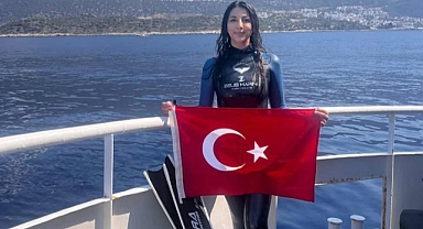 Balıkesirli Milli Sporcu Toprak Toprak’tan Serbest Dalış Türkiye Şampiyonası’nda Madalya Yağmuru