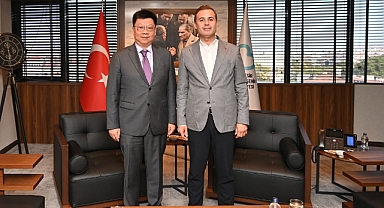 Başkan Ahmet Akın, Çin Başkonsolosu Wei Xiaodong’u Balıkesir’de Ağırladı