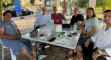 Başkan Aydın Dinçer, Abroz Mahallesi’nde Esnaf ve Vatandaşlarla Buluştu