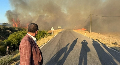 Burhaniye Belediye Başkan Vekili Tarık Erdil, Yangın Alanlarında İncelemelerde Bulundu