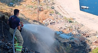 Marmara Adası’nda Alevlere Hızlı Müdahale: Arazi Yangını Kontrol Altına Alındı